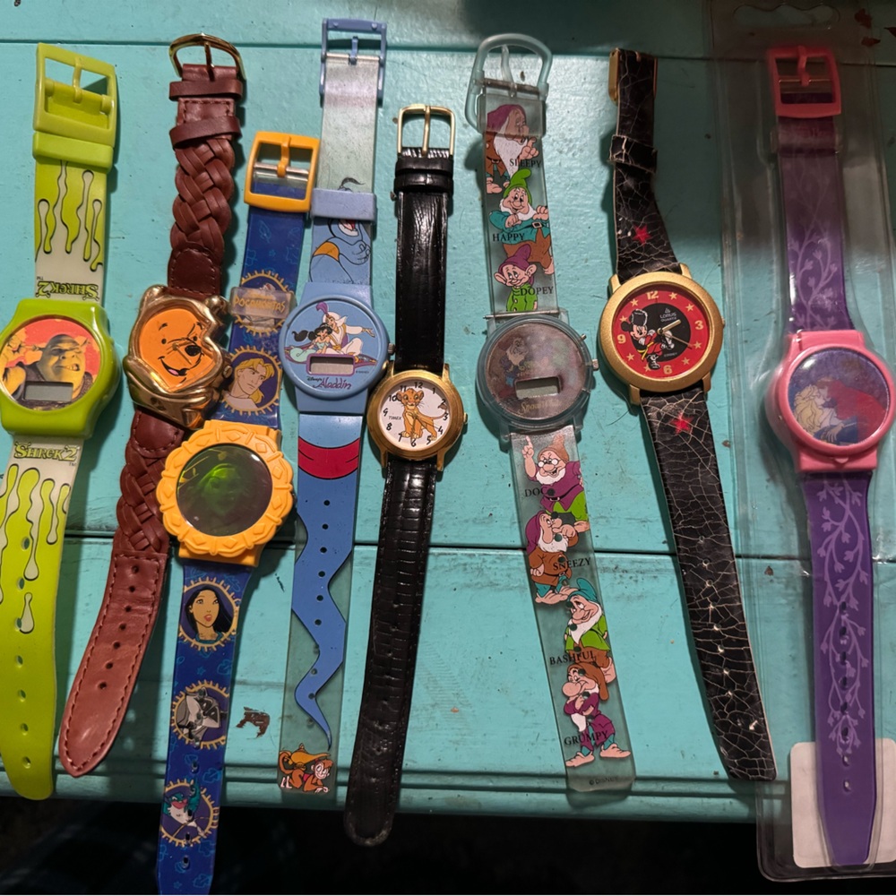 Colorful Disney Cartoon Character Watches